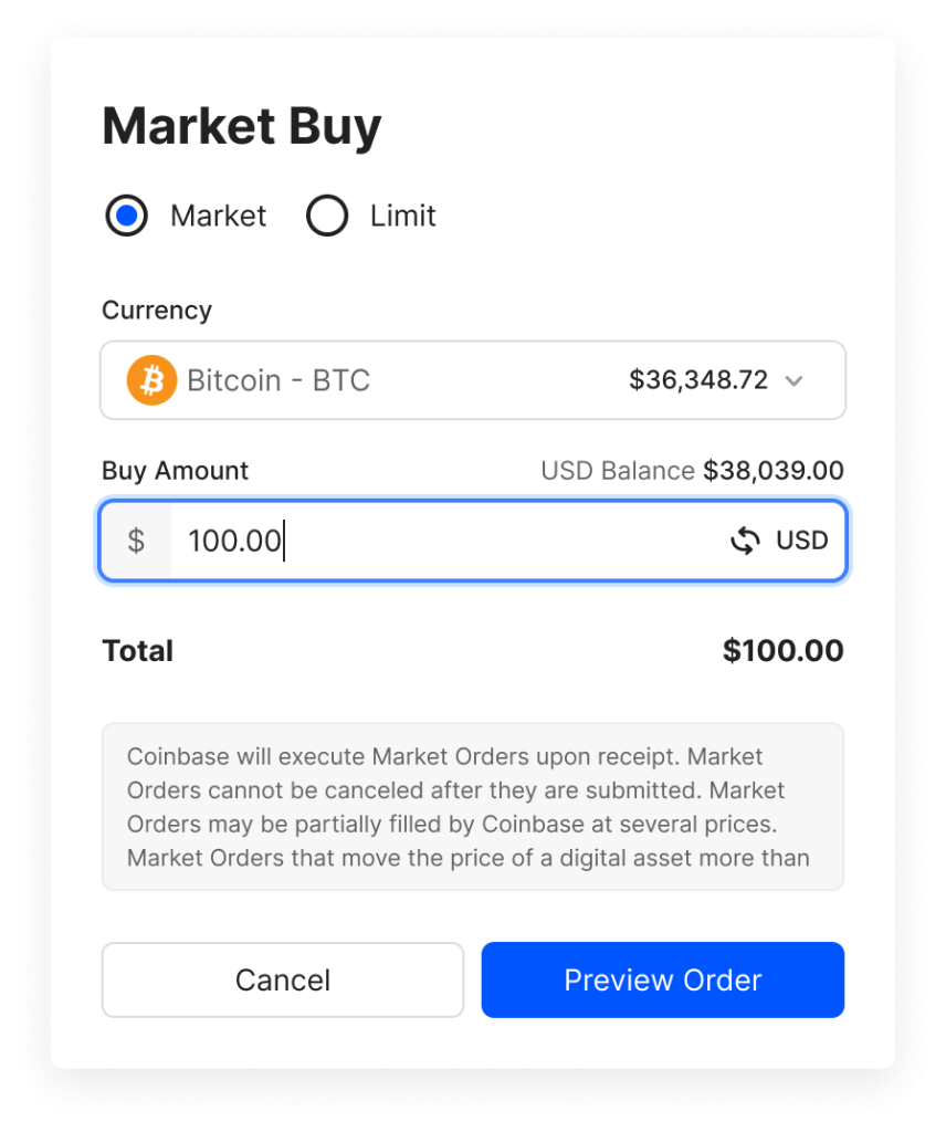 CryptoIRA Market Buy